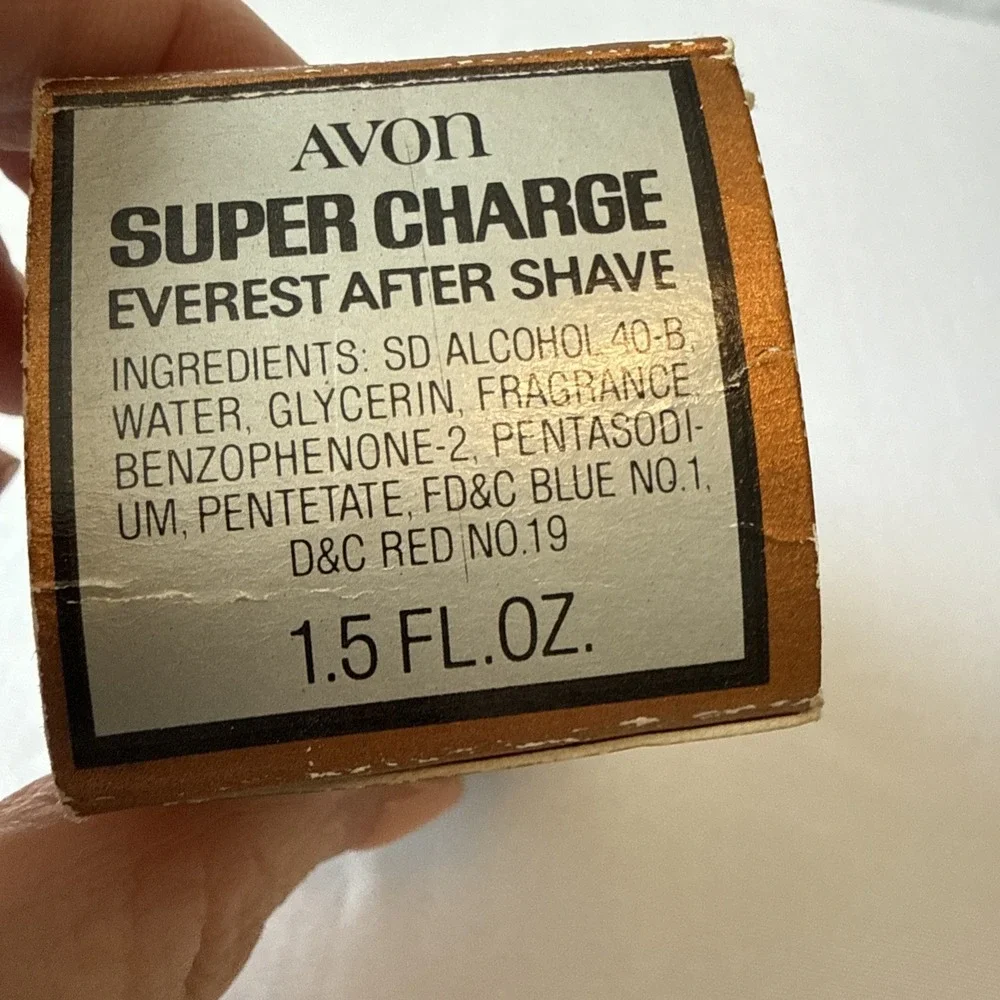 Vtg 1976 Avon Duracell Battery Decanter Super Charge Everest Aftershave Full Box